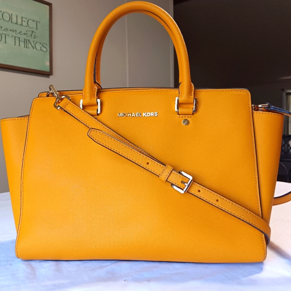 MICHAEL Michael Kors Orange Satchel